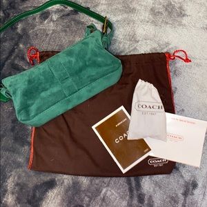 Coach Suede Shoulder Bag